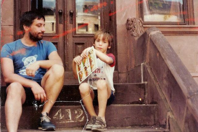 A young Jake Dobkin learns how to properly "hang out" on a Brooklyn stoop.